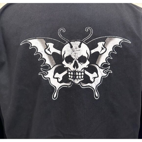 Lucky 13 Vtg 90s Black Collared Lightweight Jacket - Picture 4 of 7